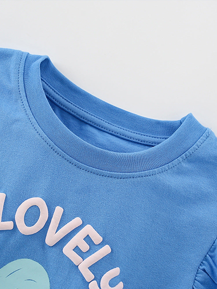 Girls  Cotton Flowers – Soft Summer Outfit (3–10Y)