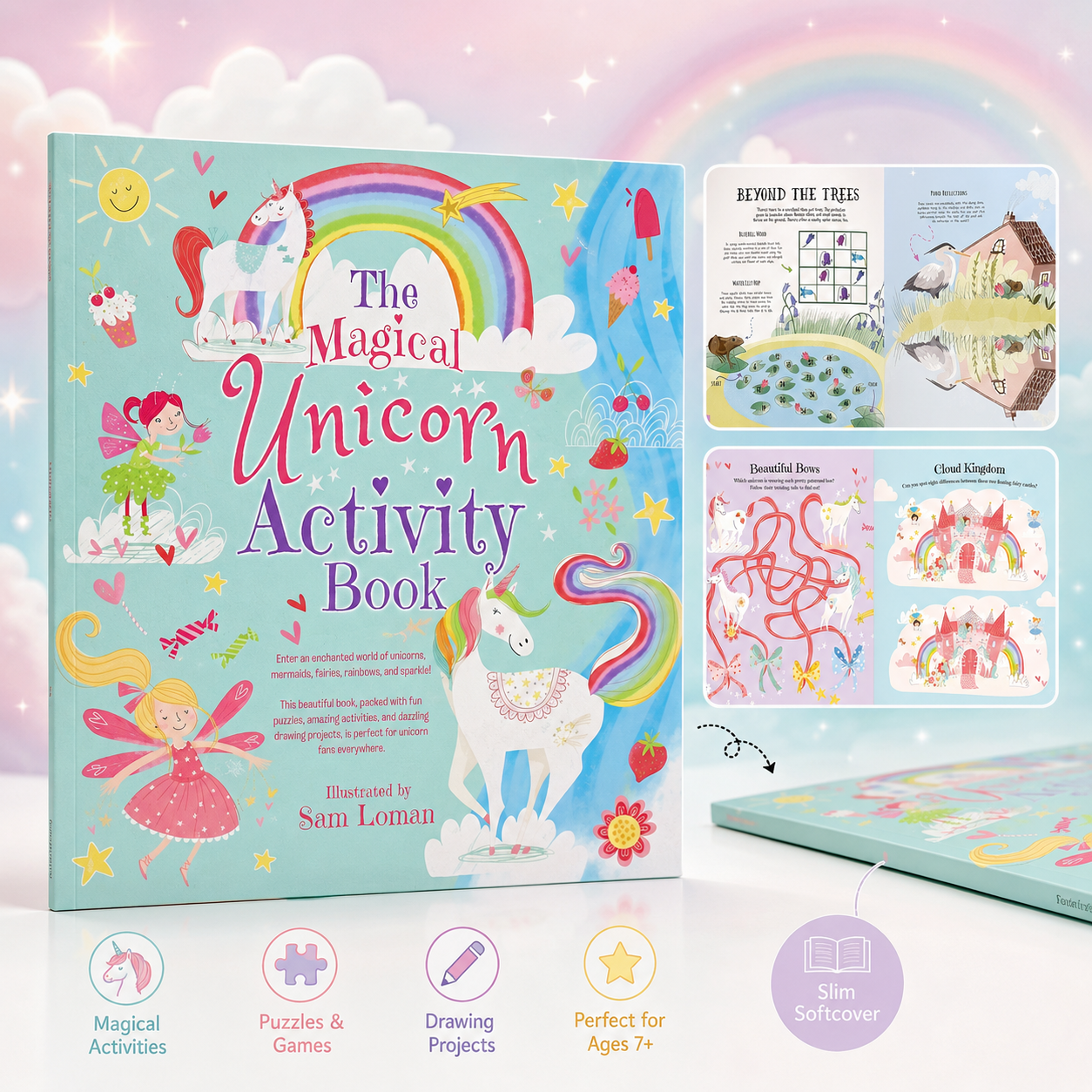 The Magical Unicorn Activity Book – Puzzles, Games & Drawing | Ages 7+