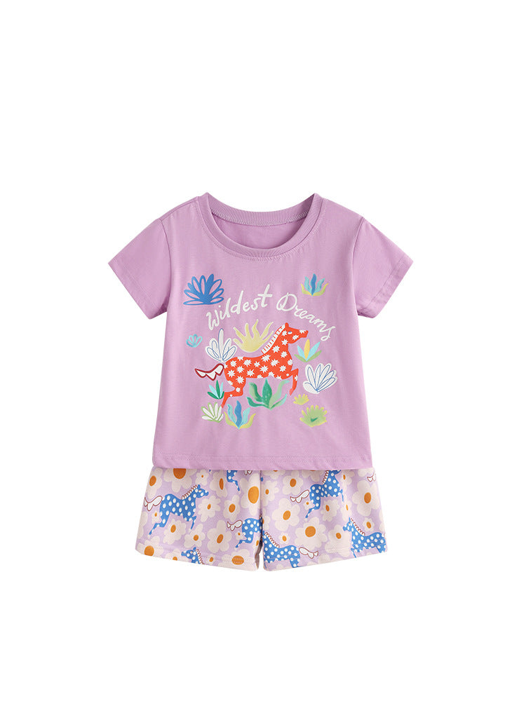 Girls Cotton Pony Set – Soft Summer Outfit (4–12Y)