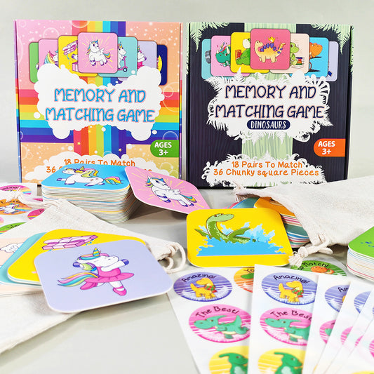 36 Pcs Cards Memory Matching Educational Game for 4-12 Y