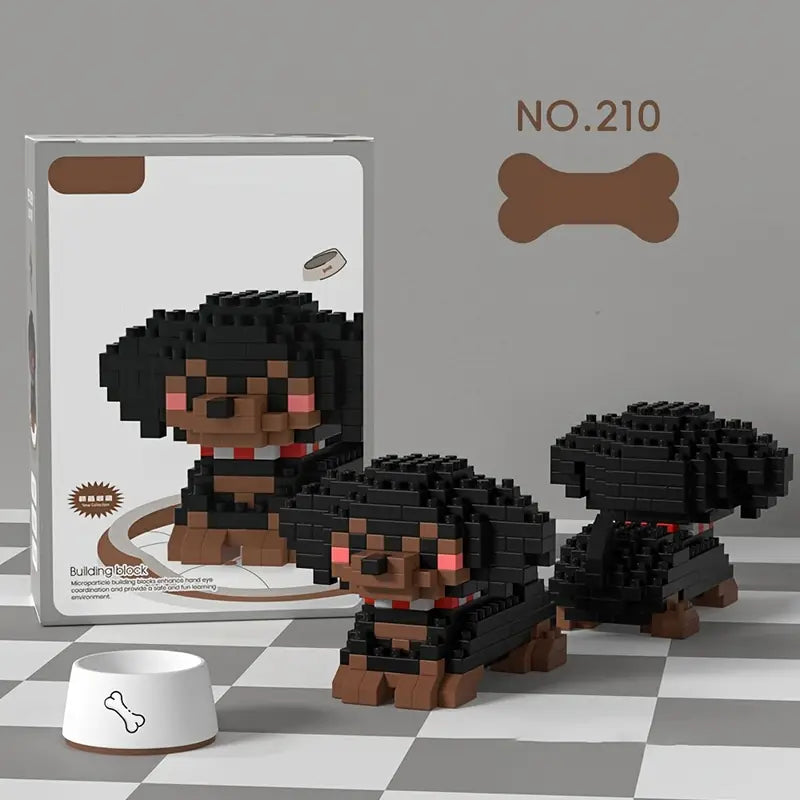 MEKANSM Mini Dog Collection – 18-Piece Building Block Collection| 8+