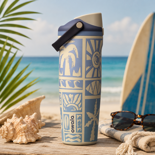 Owala Tumbler Stainless Steel FreeSip Leak-proof Sway - Vintage Surf | 890ml