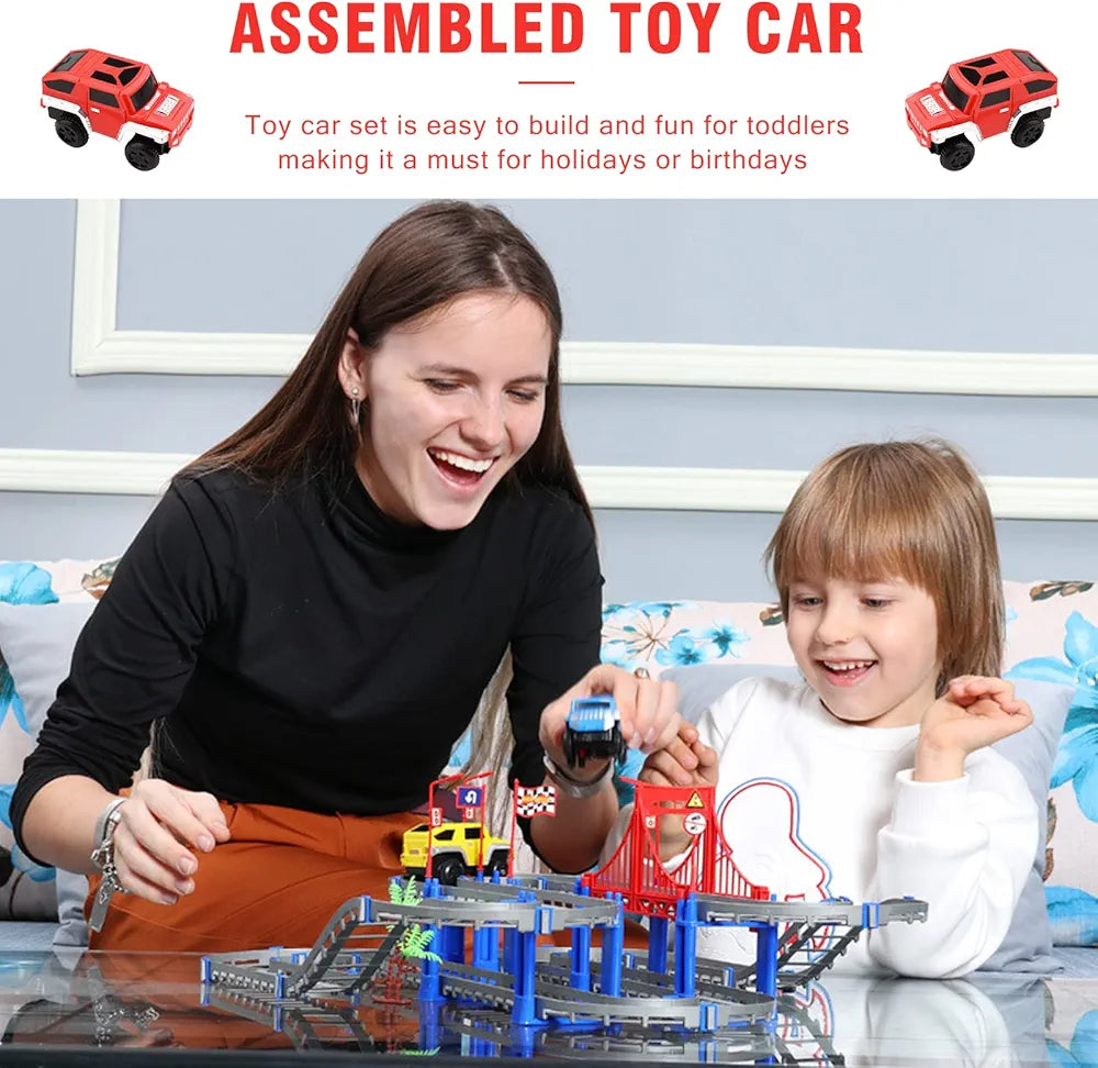 Track Racing Car Toy For Kids 73 Pcs