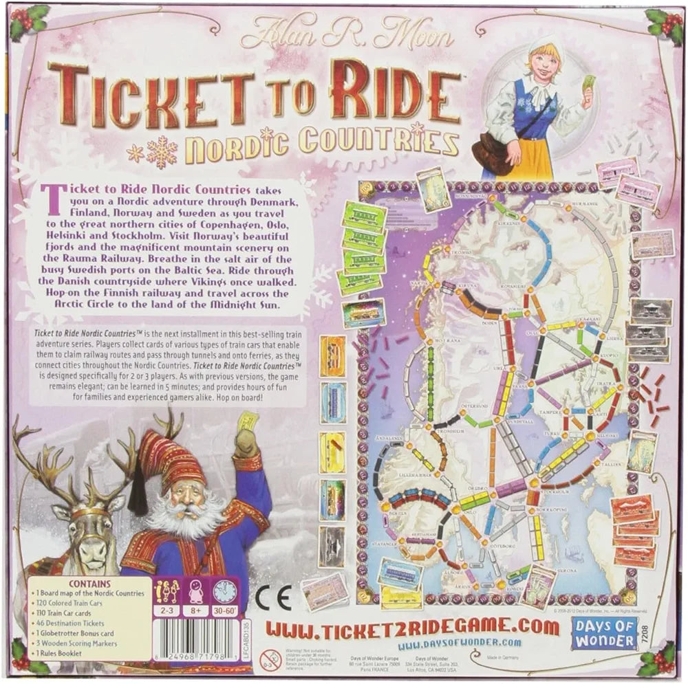 Ticket To Ride Nordic Countries | Board Game | 8+
