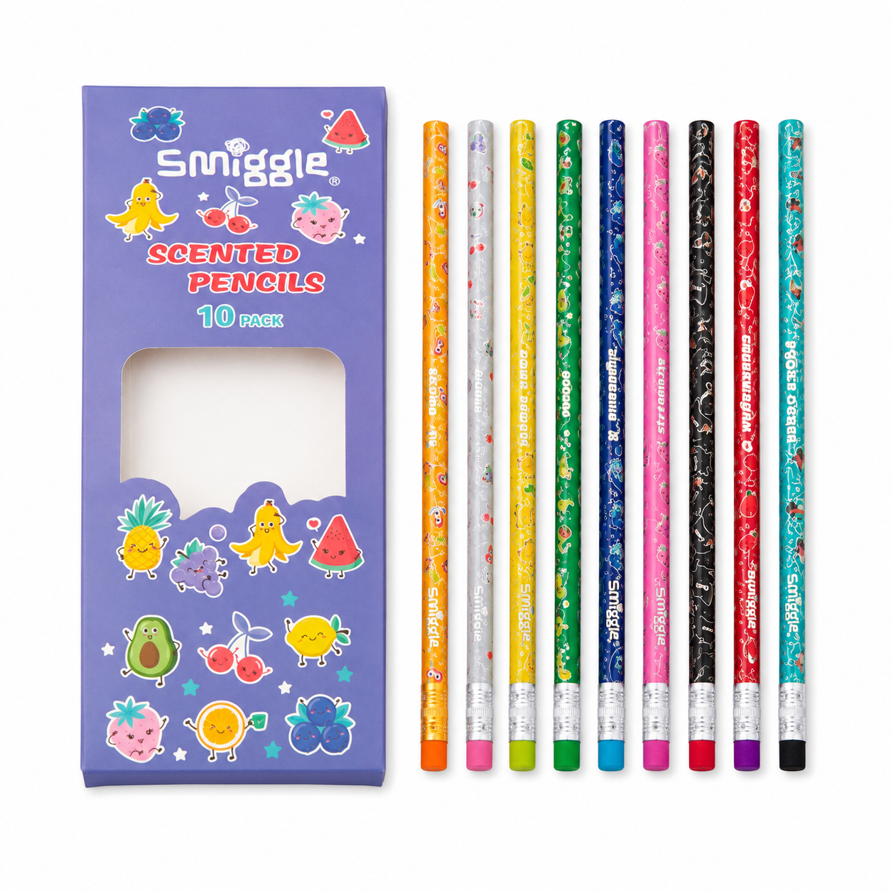 Smiggle Scented Pencils | 10 Pcs Pack