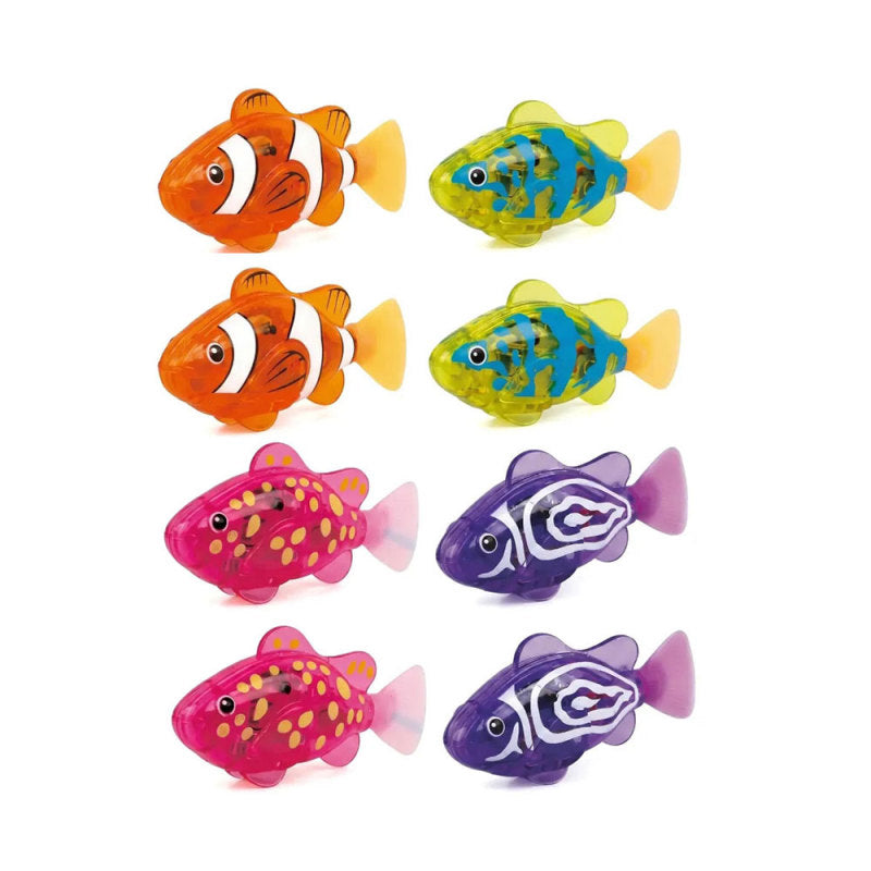 Electric Swimming Fish Set – 4 Colorful Water-Activated Fish Toys | 3+