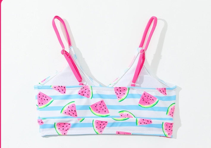 Girl 3-Piece Watermelon Print Swimwear Set | Size 8-12y