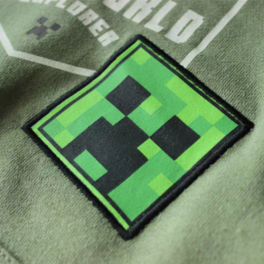 Hoodie Minecraft Design With Fleece 6-16y
