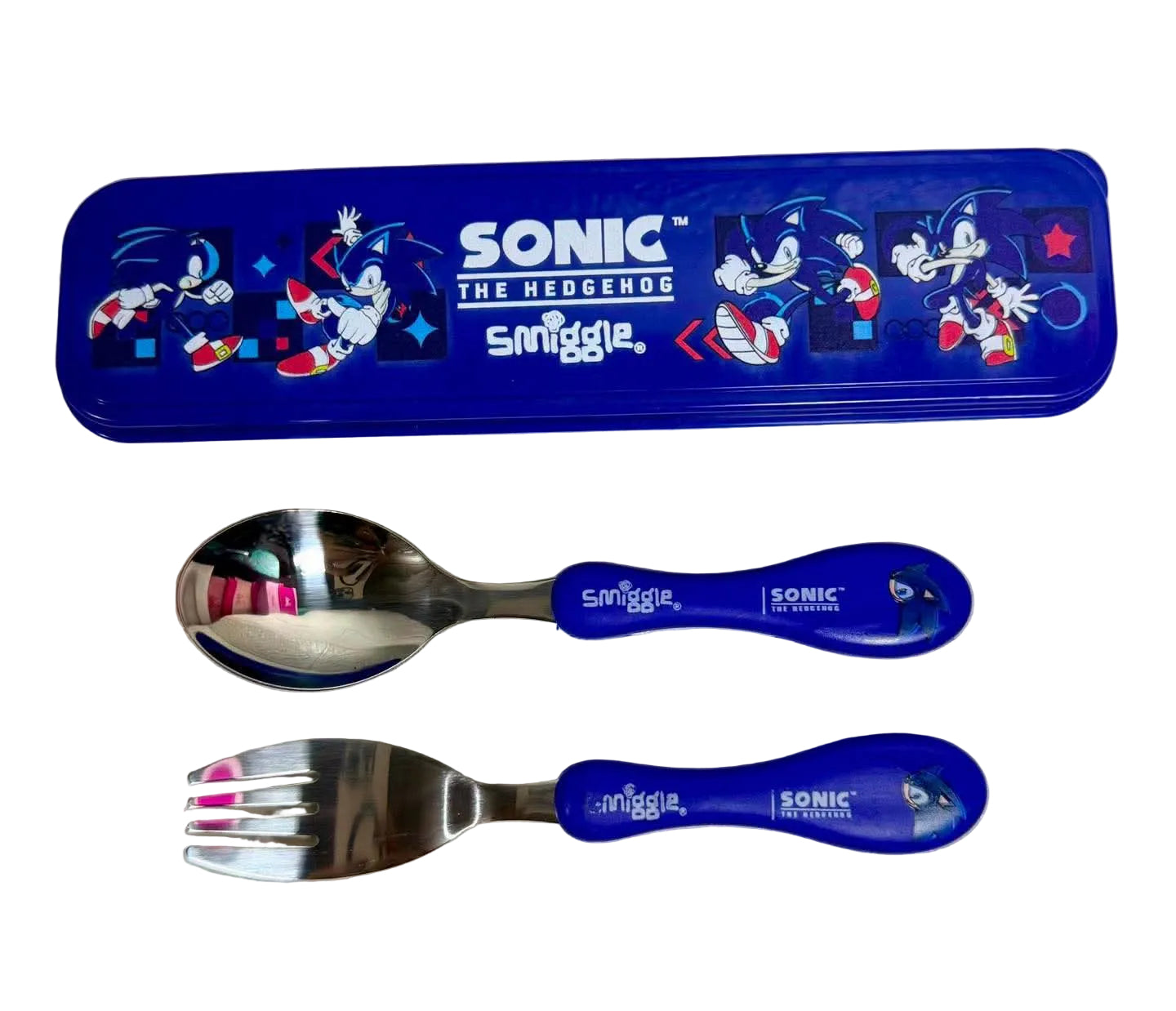 Smiggle Set | Spoon+Fork | With Storage Box | Sonic