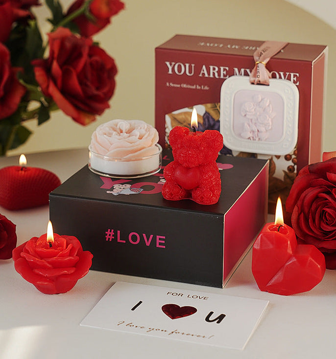 Romantic Rose & Heart Scented Gift Set | 4 Pieces