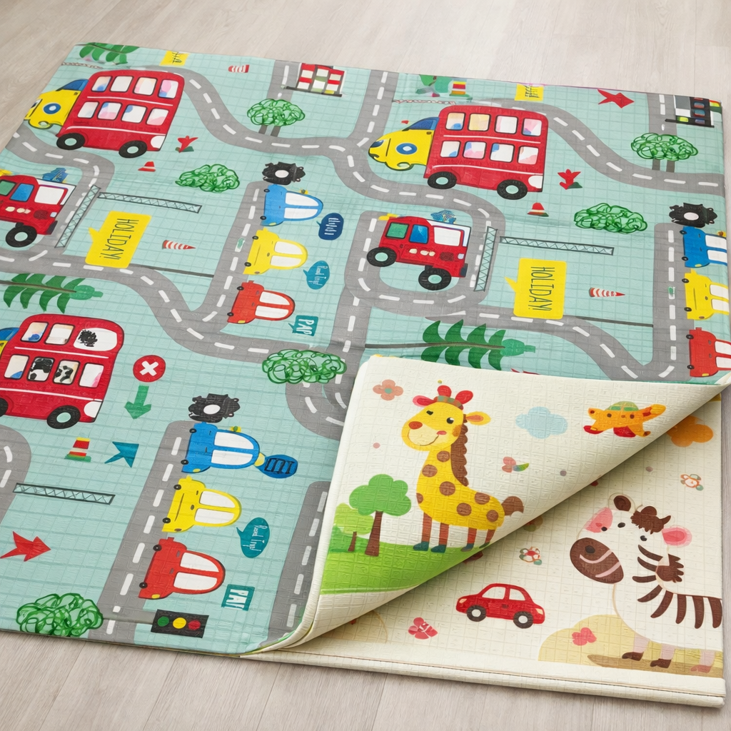 Soft Double-Sided Design Foam Play Baby Mat | 200x180x1cm | Age 0+