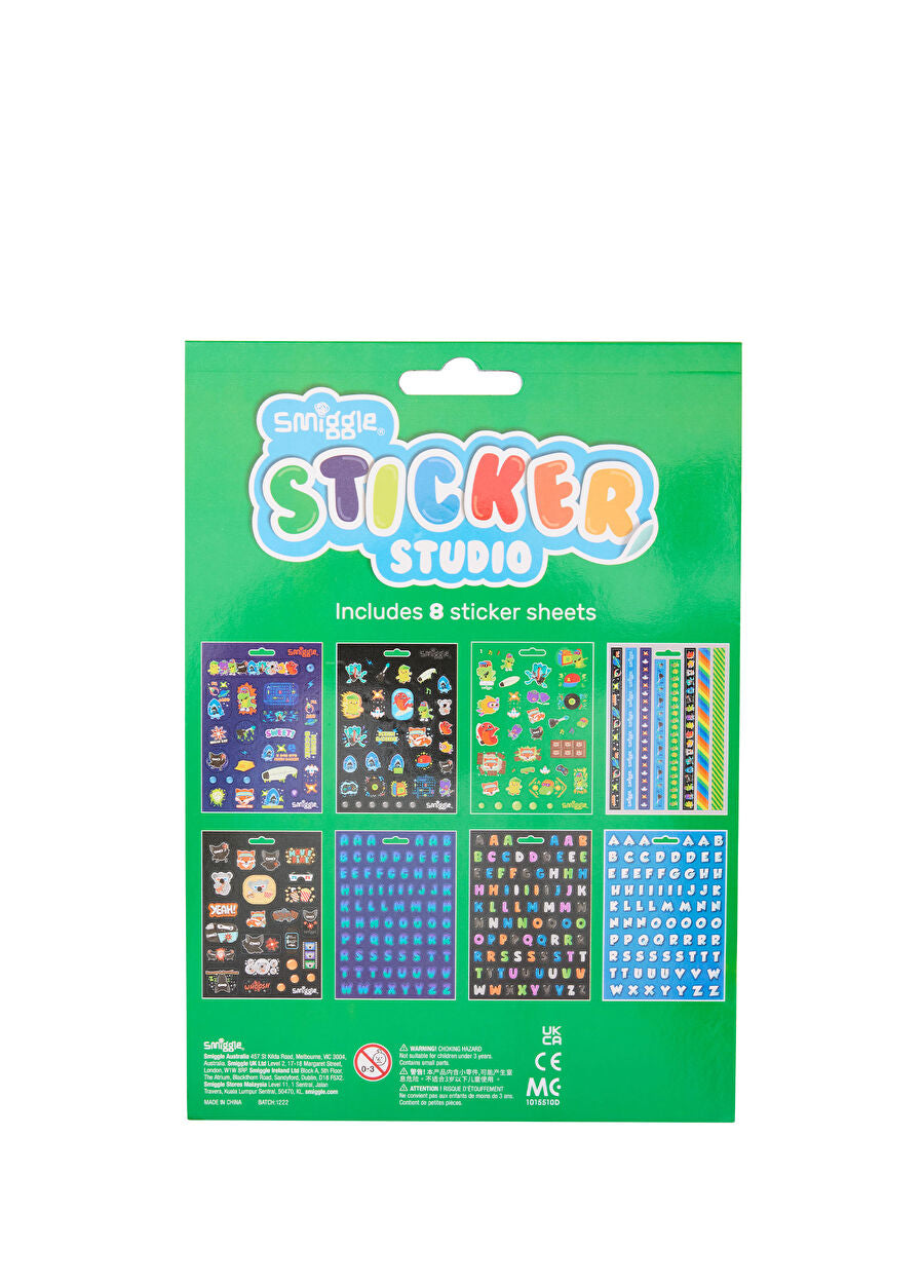 Smiggle Sticker Studio - 8 Sticker Sheets | Over 300 Stickers | 3+