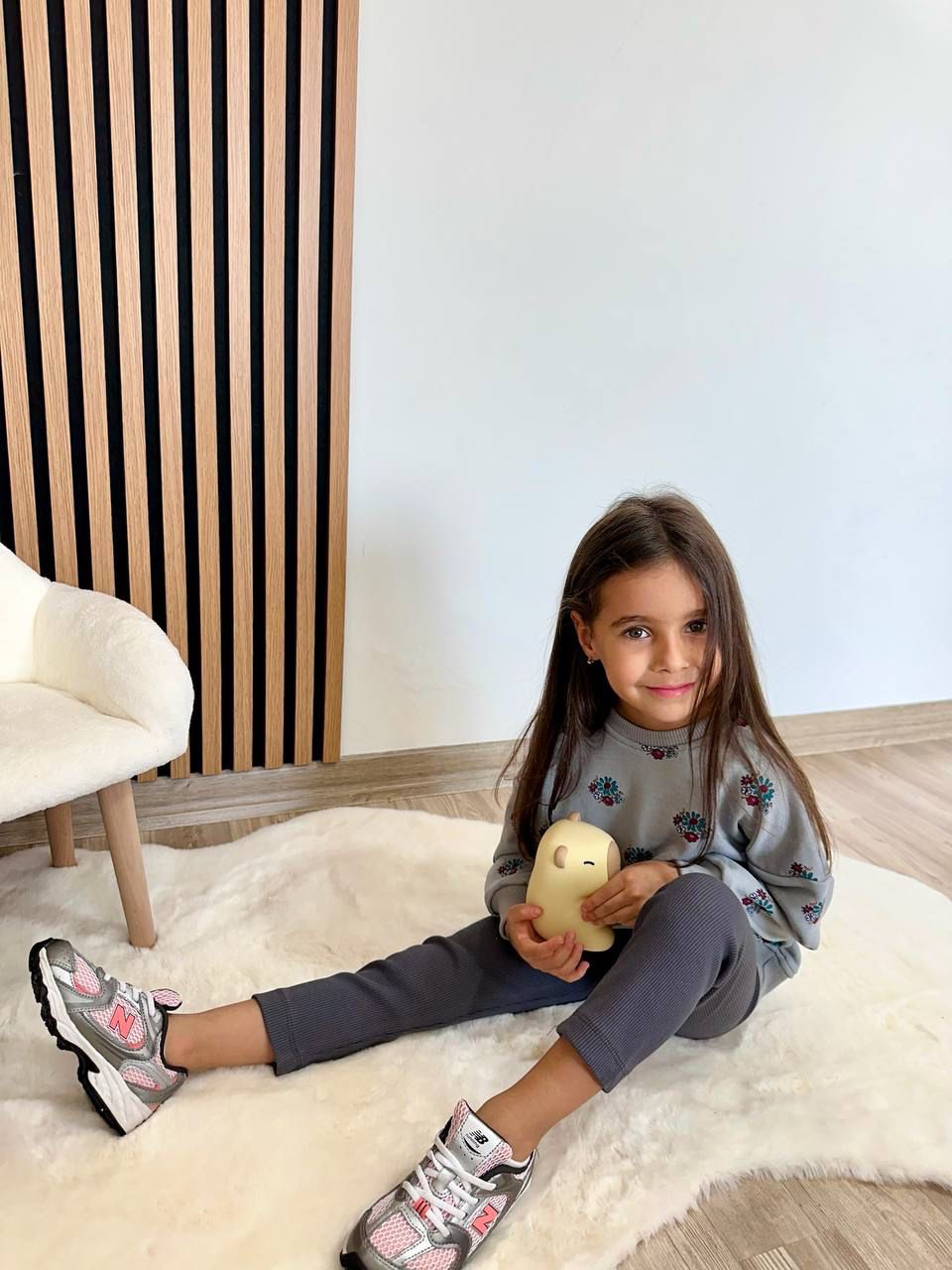 Outfit Cotton Set Flowers Design Size 2-8y