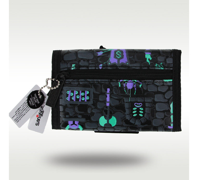 Smiggle Wallet | Black dinosaur