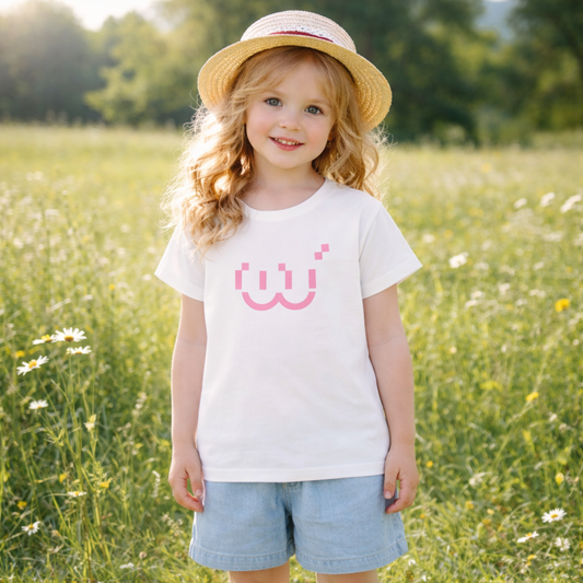 White Cotton Tshirt Oversize For Kids Size 9-10y