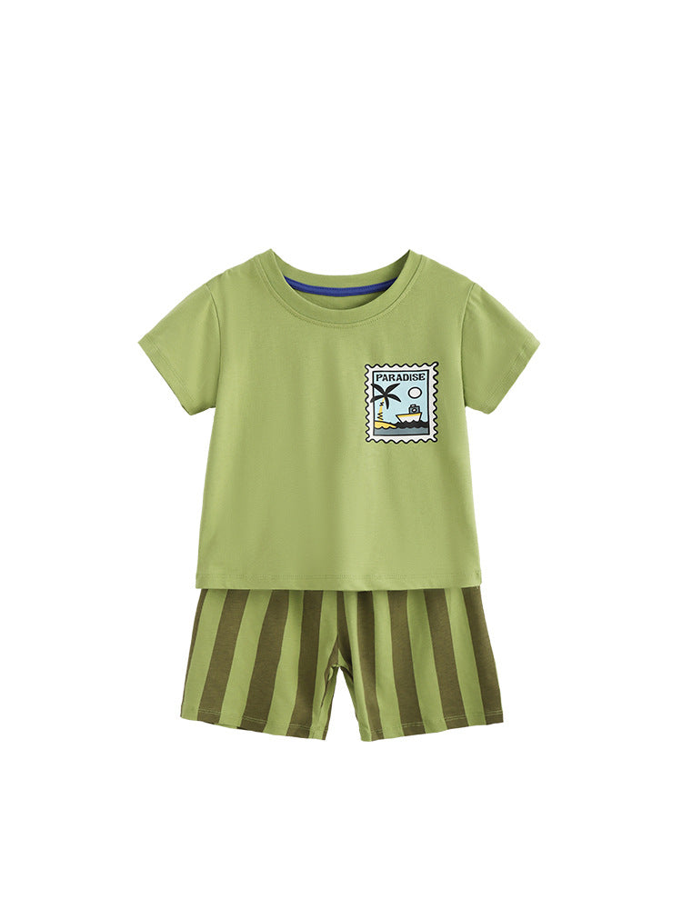 Boys Cotton Explore Florida  – Soft Summer Outfit (3–10Y)