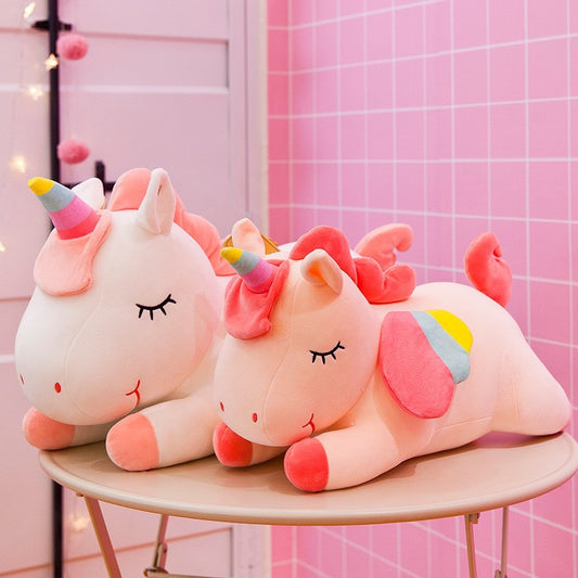 Soft Unicorn Plush Pillow – 2 Colors, 40cm & 80cm | 3+