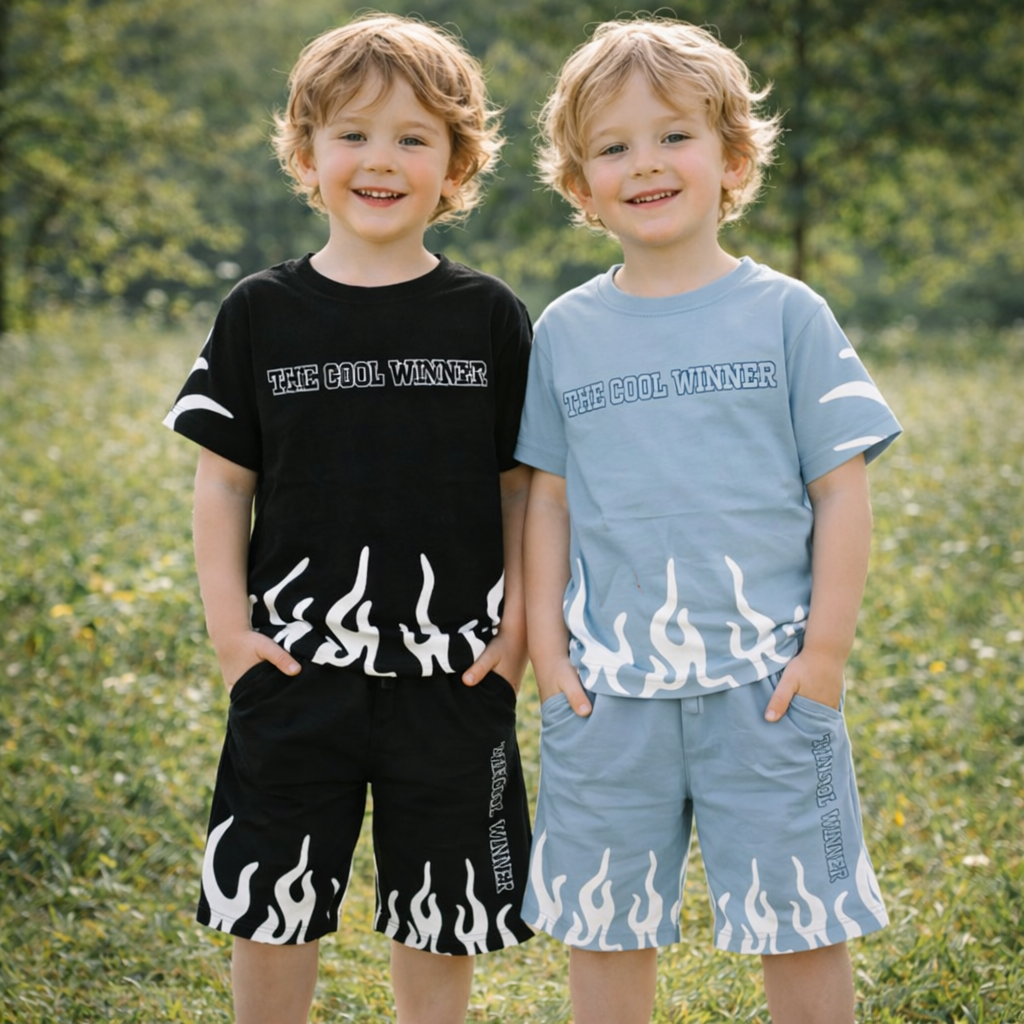 Boys Cotton The Cool Winner – Soft Summer Outfit (5–12Y)