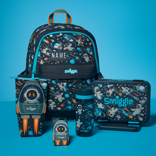 Smiggle Space Design 4pcs Backpack 38cm