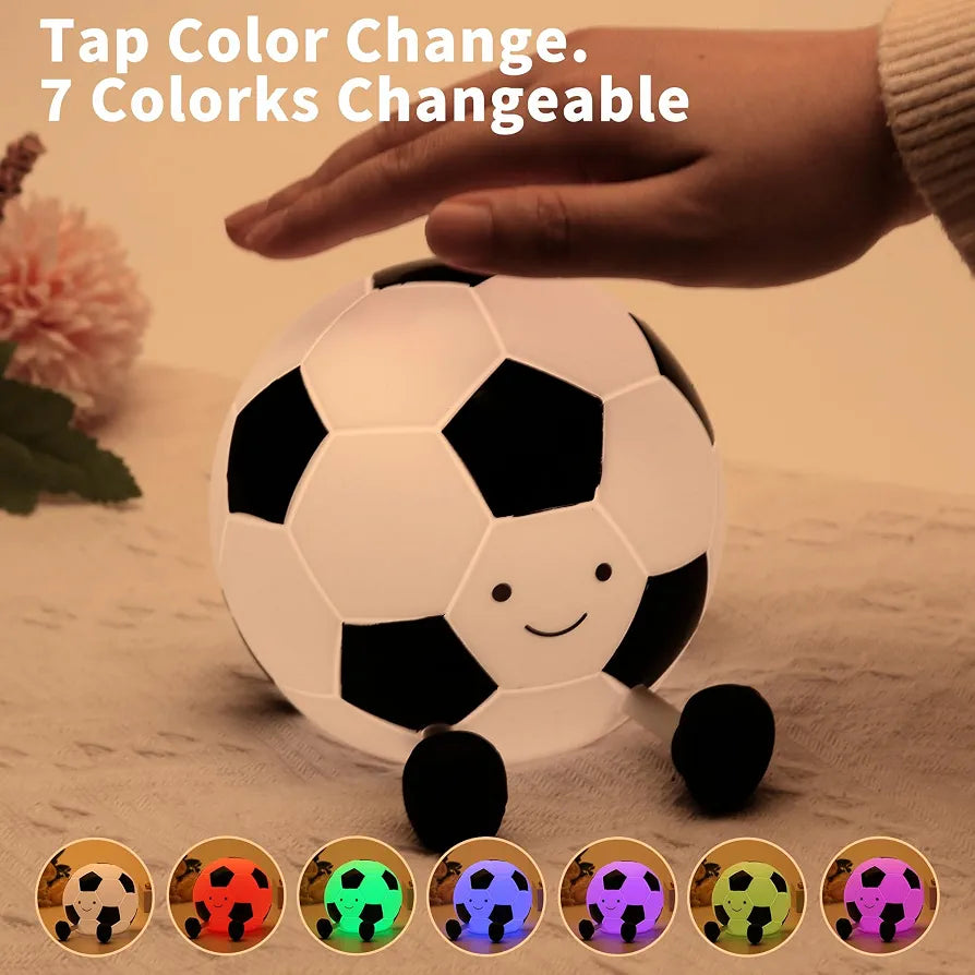 Football Night Light Multicolor Glow | Usb Rechargeable | 3+