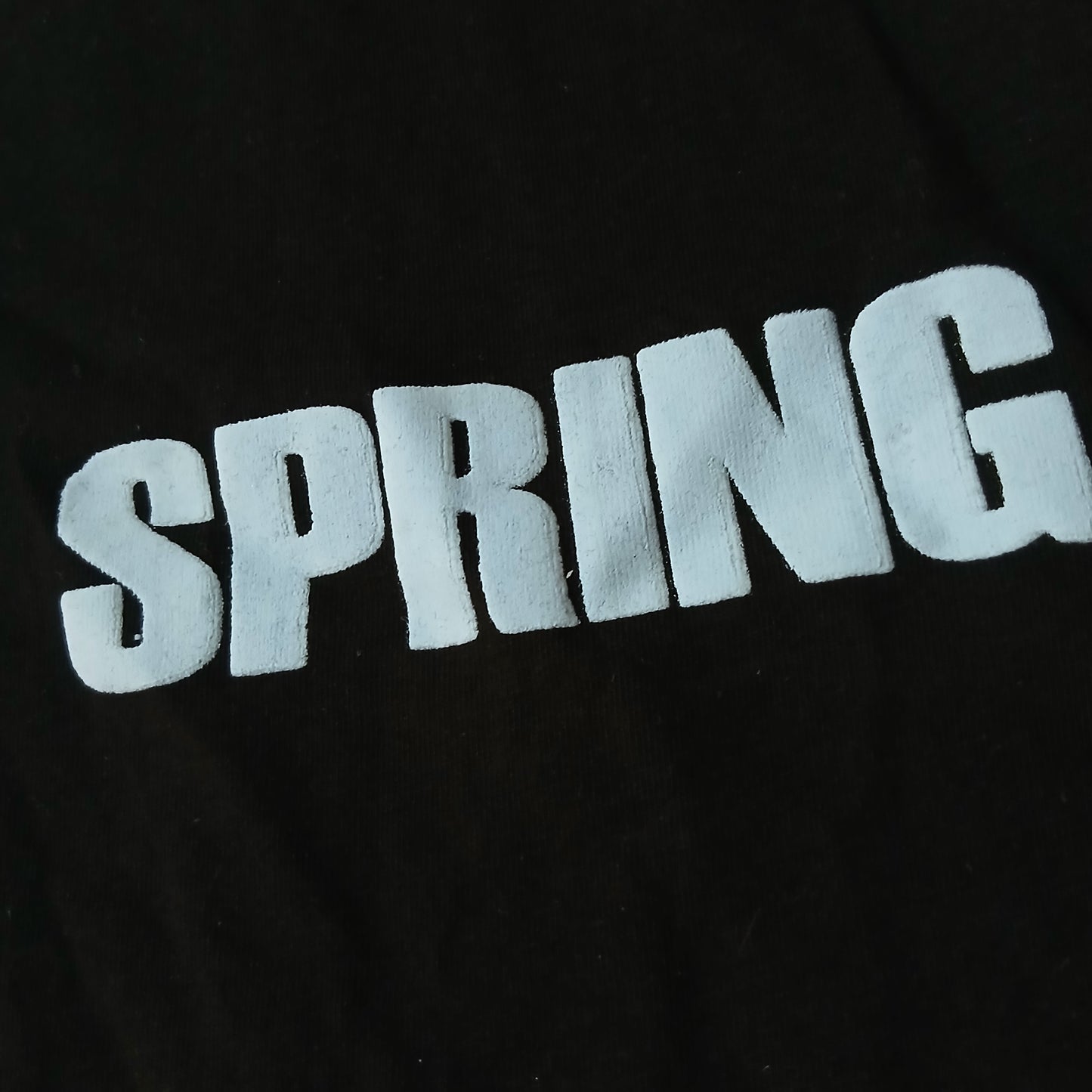T-shirt Black Spring Design Size Medium