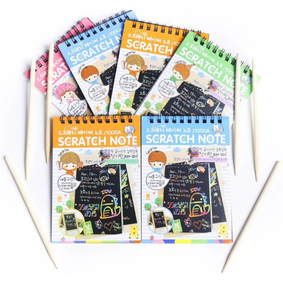 Colorful Scratch Note With Stick For Kids – Jouka Joue