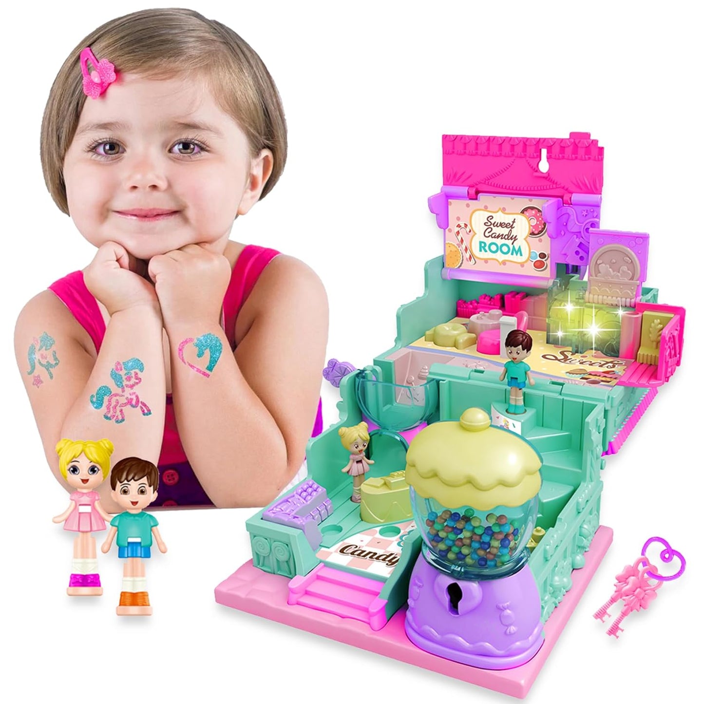 Kids Sweet Candy Doll House Toy Set