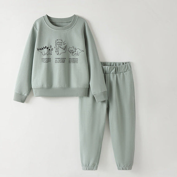 Outfit Cotton  Dinosaurs Design Size 4-10y