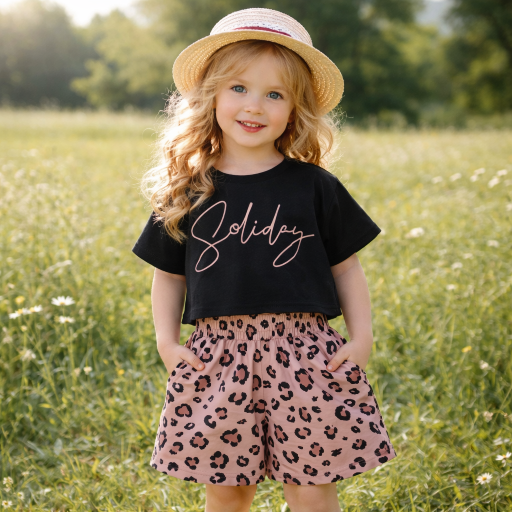 Girls Cotton Tiger– Soft Summer Outfit (4–12Y)