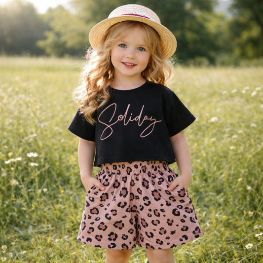 Girls Cotton Tiger– Soft Summer Outfit (4–12Y)