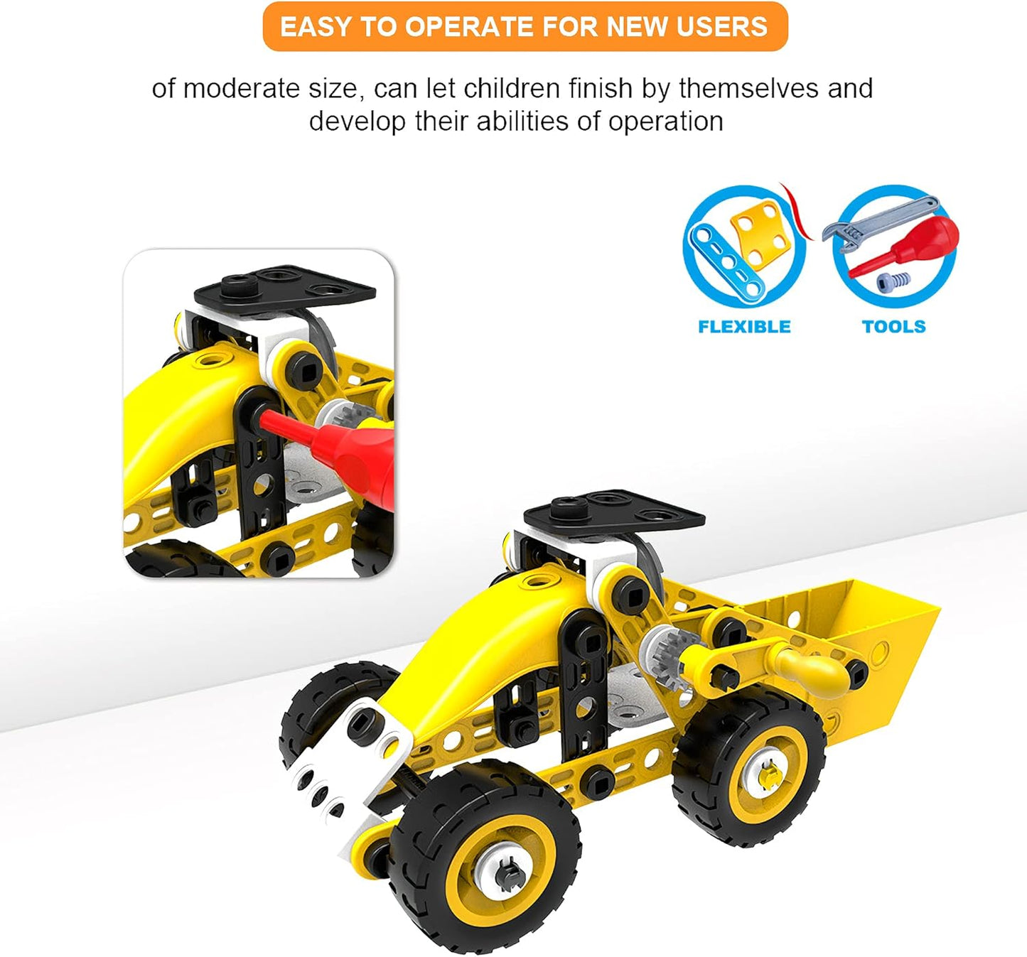 Build&Play Creative DIY Construction Building Blocks 100 Pcs