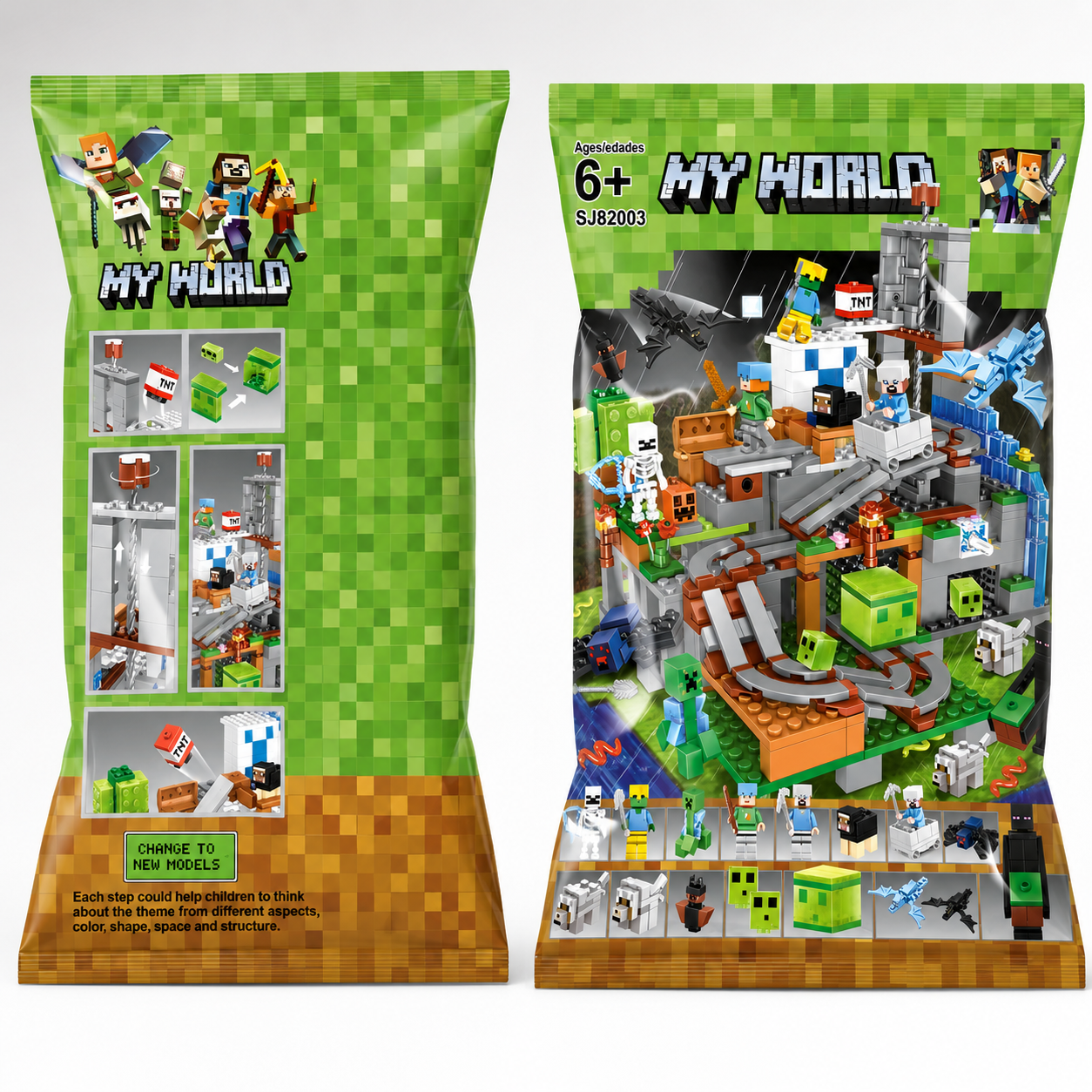 My World Mining Adventure Building Blocks Set| 587pcs | 6+