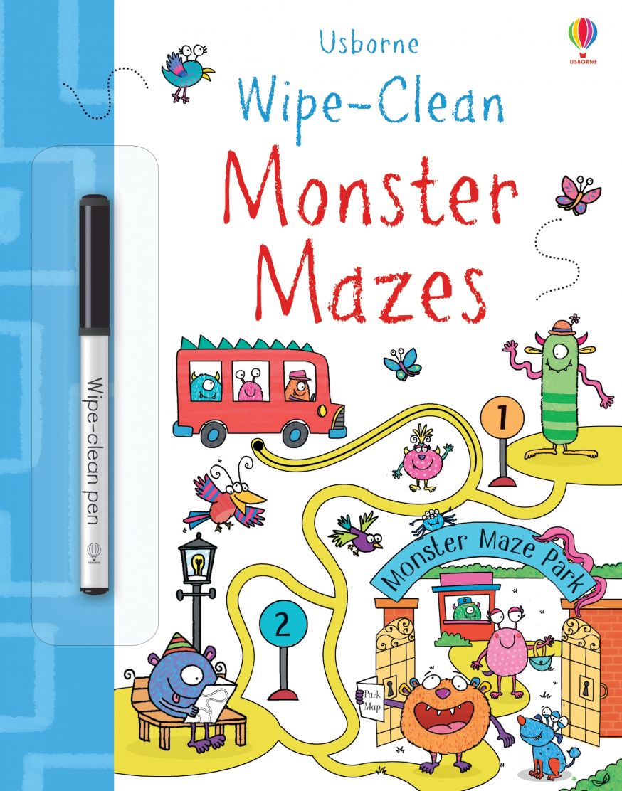 Usborne Wipe-Clean Books For Kids | Soft Cover | 3+