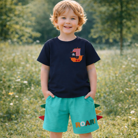 Boys Cotton Pirat – Soft Summer Outfit (3–10Y)