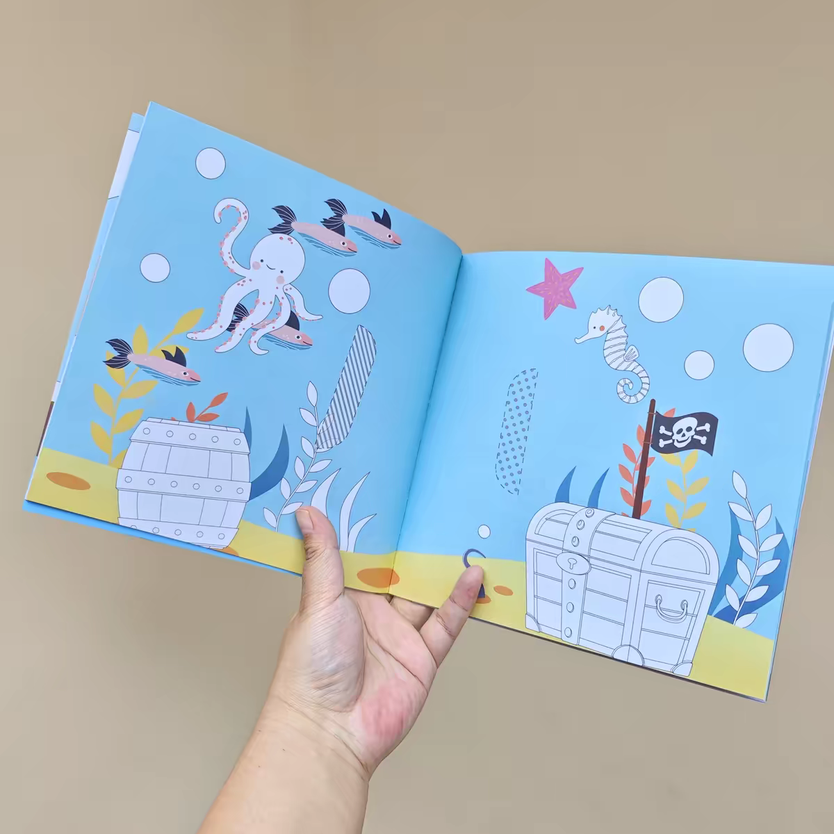 Pop-Up Colouring Book Set – Pirate Theme