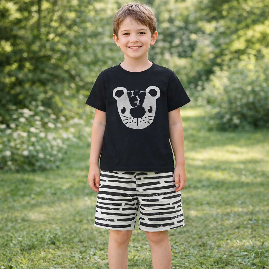 Boys Cotton Tiger – Soft Summer Outfit (3-10Y)