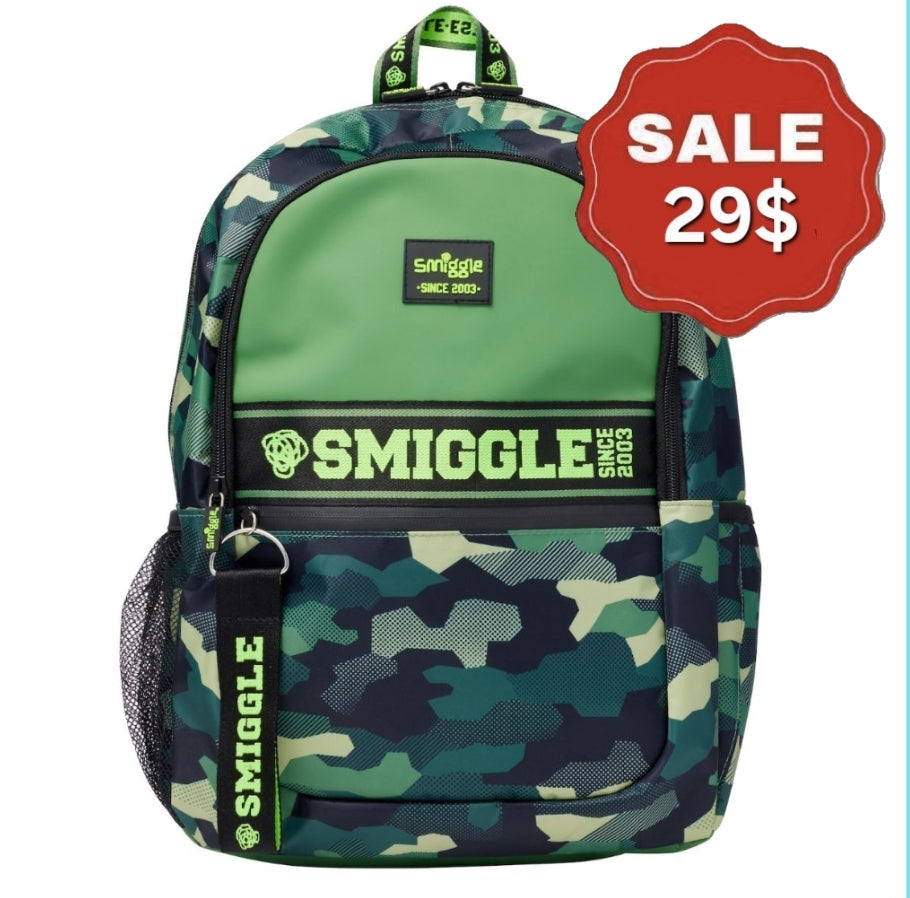 Smiggle Backpack Army Design 42cm G1-G3