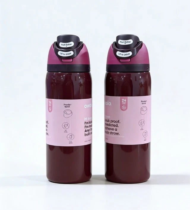 Owala Bottle Stainless Steel FreeSip Leak-proof | Black Cherry 710-950ml