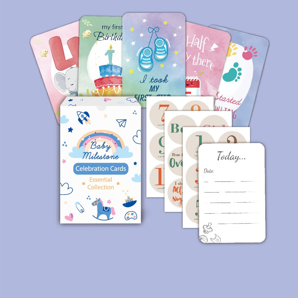 Growth commemorative card Baby Milestone 50 pcs