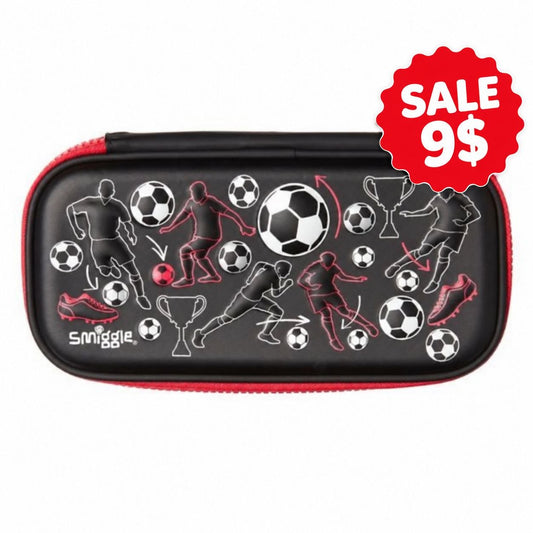 Smiggle Pencil Case | Hardtop | Football