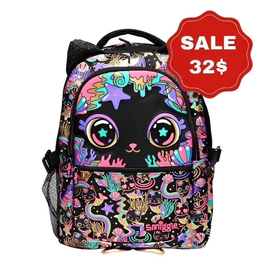 Smiggle Backpack Cat Design 42cm G1-G3