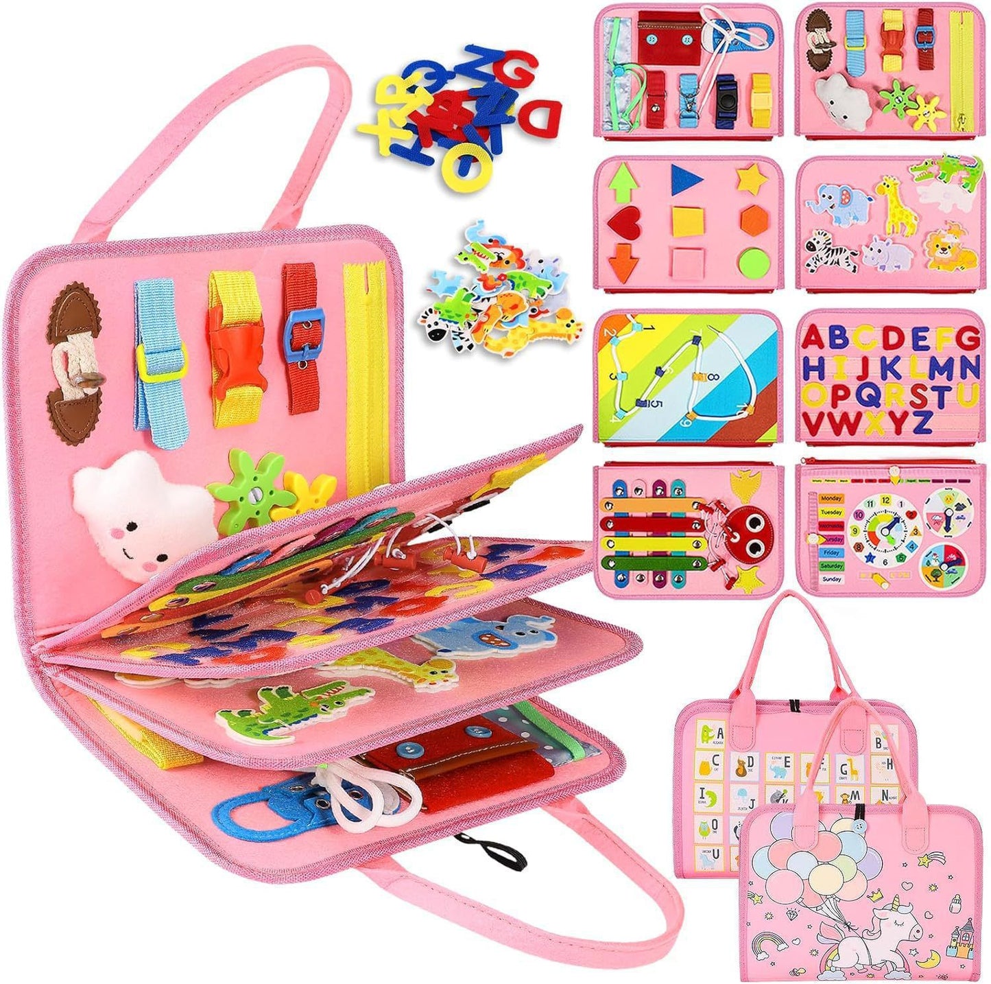 Toddler Busy Board Sensory Preschool Educational Toy For Kids