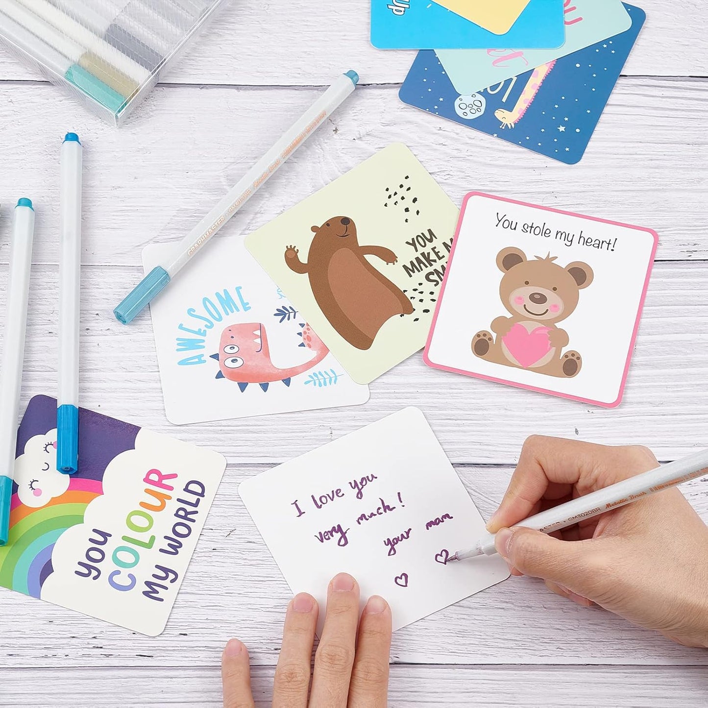 60 School Lunch Box Notes handwritten