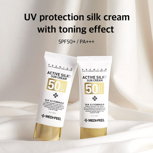 MEDI-PEEL Premium Active Silky Sun Cream 50SPF and PA+ 50ml