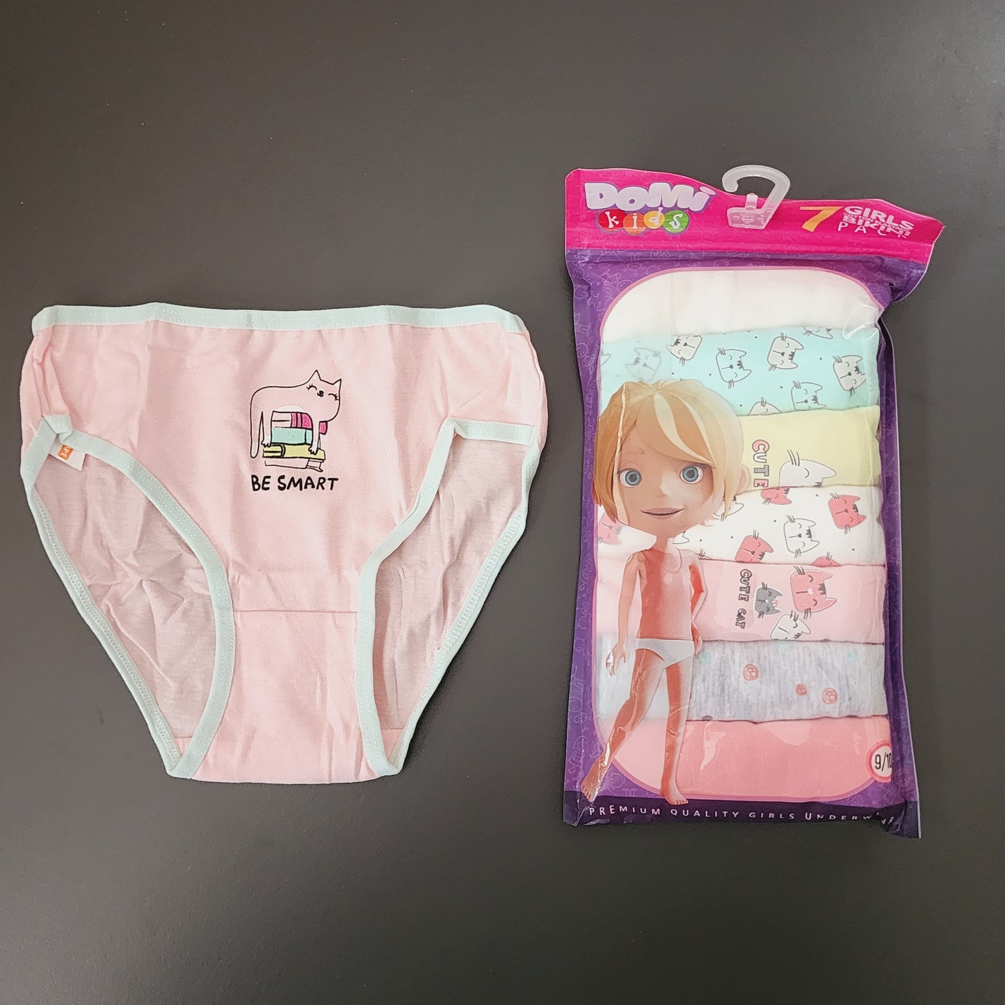 Girls Underwear 100% Cotton 3-10y 7 pcs