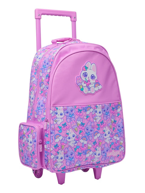 Smiggle Backpack | Light Up Wheels | Bright Eyes | Bunny