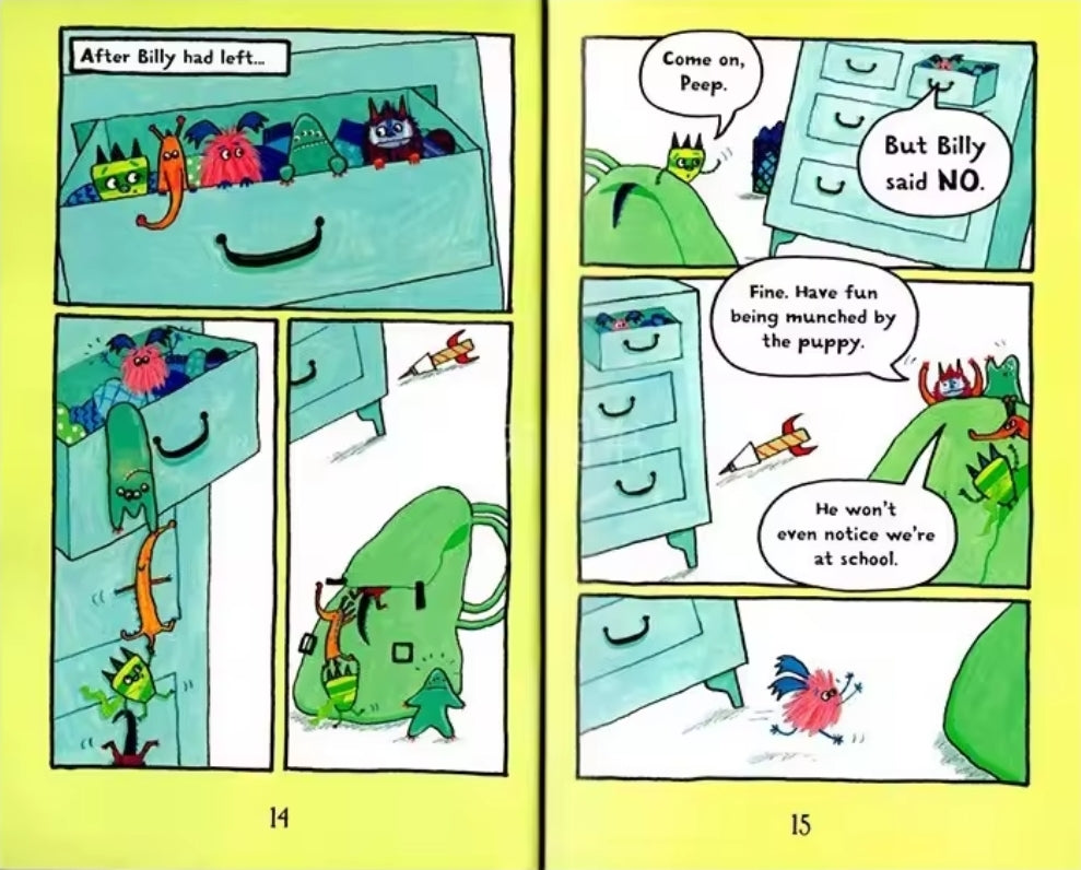 Billy And The Mini Monsters - 8 Books Set | Soft Cover | 7+