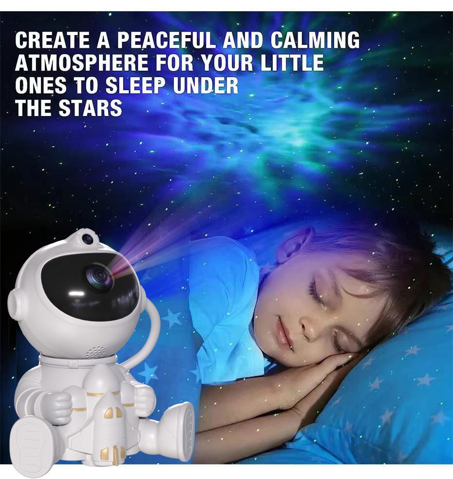 Stary Sky Astronaut Projector,Creates Peaceful Calming Atmosphere,With Various Effects