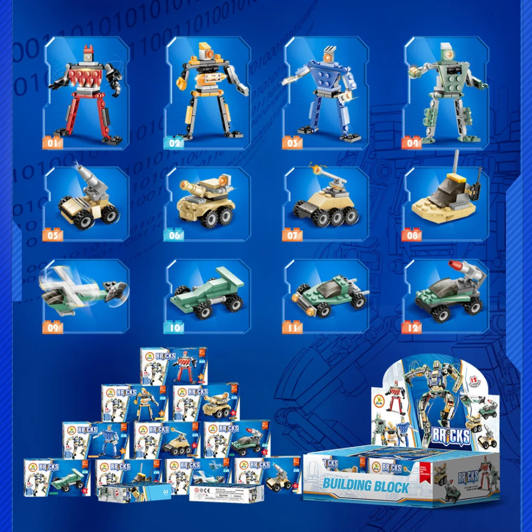 Building Blocks Bricks Robot 12in1  | Full Box | 4+
