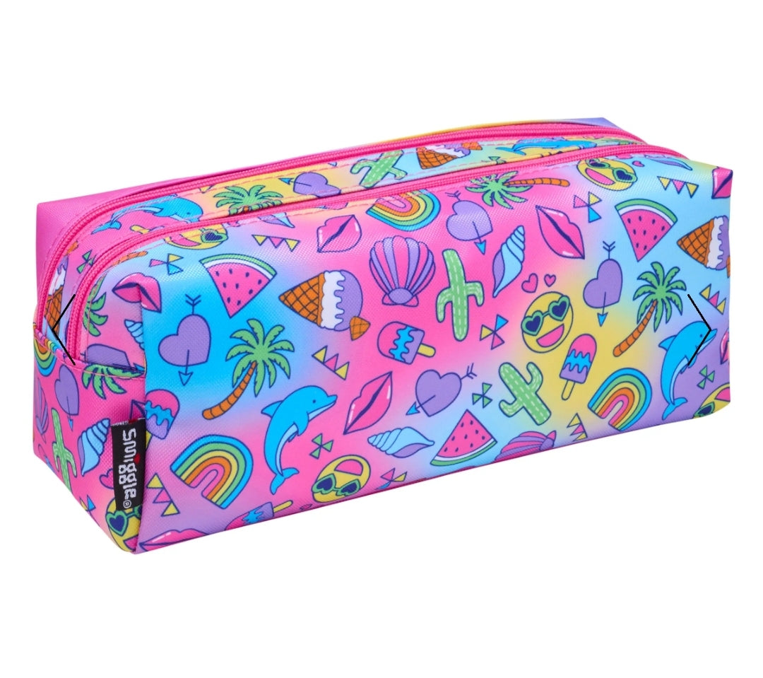 Smiggle Pencil Case Double Zip Summer Design